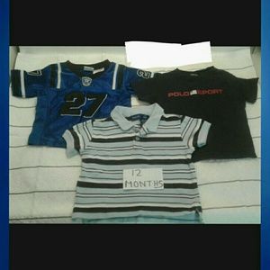 POLO SHIRT 1 JERSEY & 1 DRESS SHIRT SIZE 12M